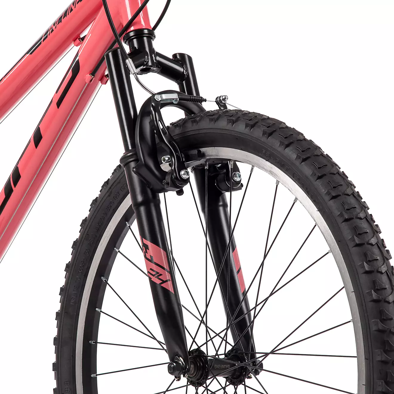 Huffy Girls' 24 in Incline Mountain Bike, Gloss Coral