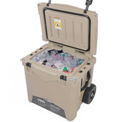 Xspec 45 Quart Towable Roto Molded Ice Chest Outdoor Camping Cooler with
