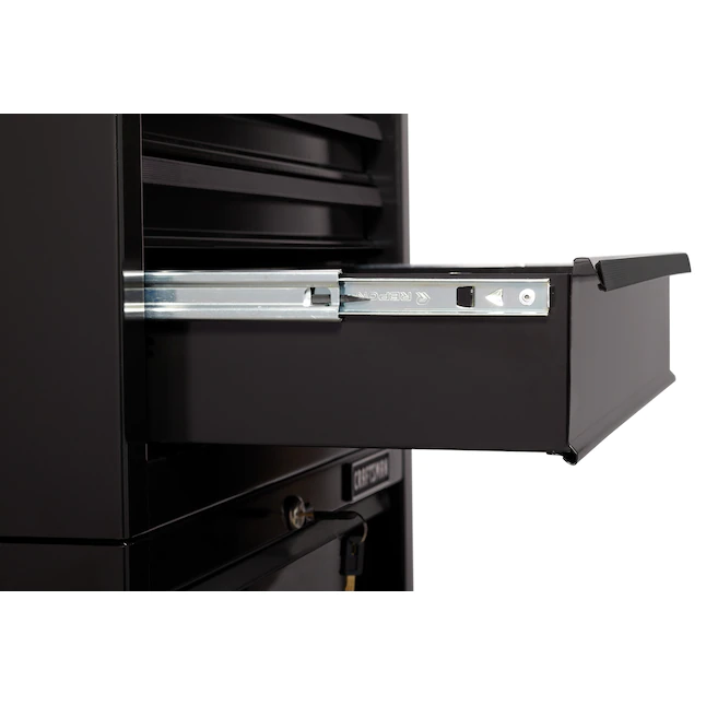 CRAFTSMAN CMST22653BK 1000 Series 26.5-in W x 44.25-in H 5 Ball-bearing Steel Tool Chest Combo (Black)