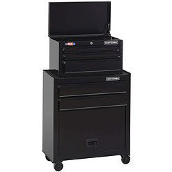 CRAFTSMAN CMST22653BK 1000 Series 26.5-in W x 44.25-in H 5 Ball-bearing Steel Tool Chest Combo (Black)