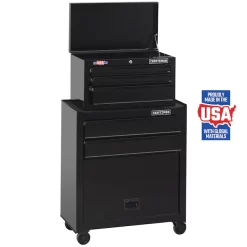 CRAFTSMAN CMST22653BK 1000 Series 26.5-in W x 44.25-in H 5 Ball-bearing Steel Tool Chest Combo (Black)