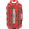 CRAFTSMAN 22-Piece Standard (SAE) and Metric Gunmetal Chrome Mechanics Tool Set with Hard Case