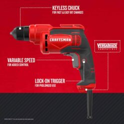 CRAFTSMAN 3/8-in Corded Drill