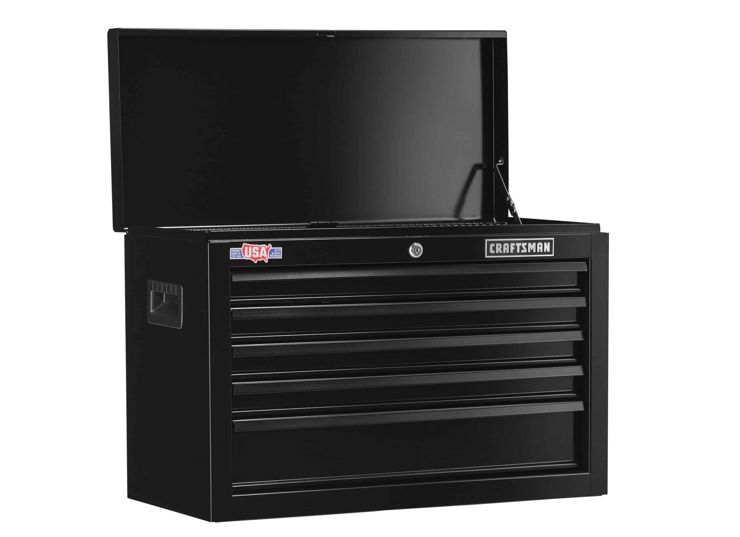 CRAFTSMAN CMST22654BK 1000 Series 26-in W x 17.25-in H 5-Drawer Steel Tool Chest (Black)
