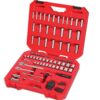 CRAFTSMAN 105-Piece Standard (SAE) and Metric Combination Polished Chrome Mechanics Tool Set with Hard Case