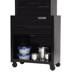 CRAFTSMAN CMST22653BK 1000 Series 26.5-in W x 44.25-in H 5 Ball-bearing Steel Tool Chest Combo (Black)