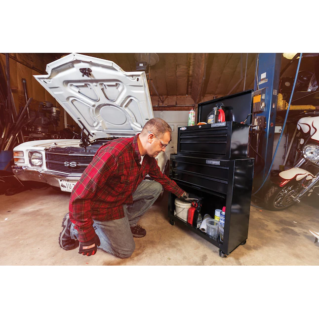 CRAFTSMAN CMST22653BK 1000 Series 26.5-in W x 44.25-in H 5 Ball-bearing Steel Tool Chest Combo (Black)