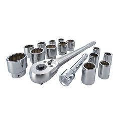 CRAFTSMAN 16-Piece Standard (SAE) 3/4-in Drive 12-point 3/4-in Shallow Socket Set