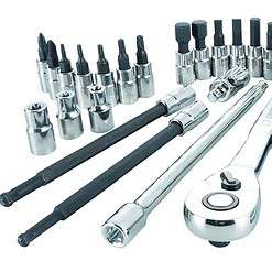 CRAFTSMAN 48-Piece Standard (SAE) and Metric Combination Polished Chrome Mechanics Tool Set with Hard Case