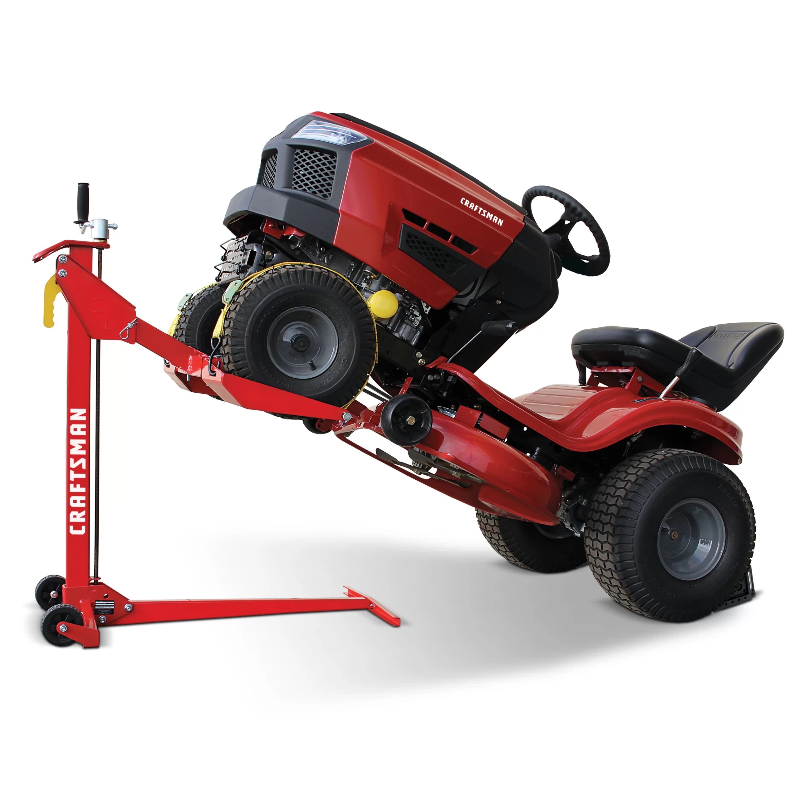 CRAFTSMAN Lift for Riding Mower - Front-Load Capacity of 500 lbs, 24-in Height, Compatible with Most Garden Tractors and ZTR Mowers