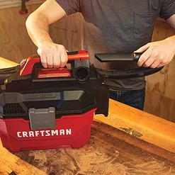 CRAFTSMAN V20 35-CFM 20-volt Max 2-Gallons Cordless Wet/Dry Shop Vacuum with Accessories Included (Bare Tool)