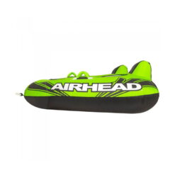 Airhead Mach 3 Three-Person Towable Boat Tube Float, Heavy-Duty Nylon, Green