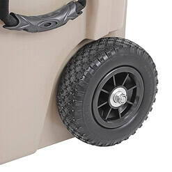 Xspec 45 Quart Towable Roto Molded Ice Chest Outdoor Camping Cooler with