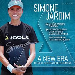 JOOLA Simone Jardim Hyperion CFS 16mm Pickleball Paddle, Black, 7.9 oz
