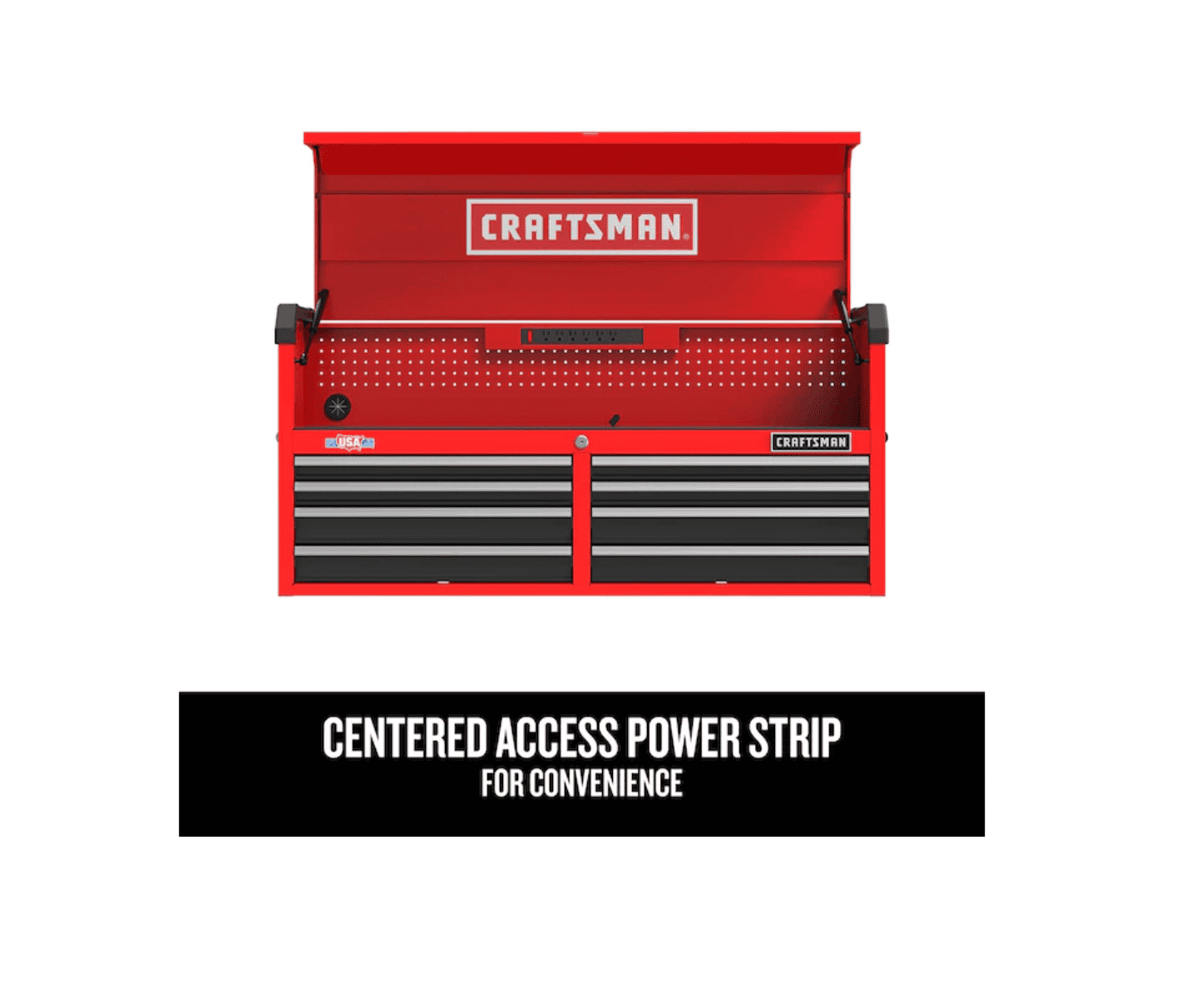 CRAFTSMAN CMST98272RB 2000 Series 51.5-in W x 24.7-in H 8-Drawer Steel Tool Chest (Red)
