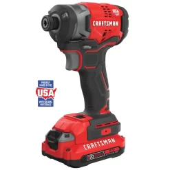 CRAFTSMAN CMCF820D2 V20 20-volt Max Variable Speed Brushless Cordless Impact Driver (2-Batteries Included)