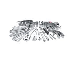 CRAFTSMAN CMMT12034 189-Piece Standard (SAE) and Metric Combination Polished Chrome Mechanics Tool Set (1/4-in; 3/8-in)