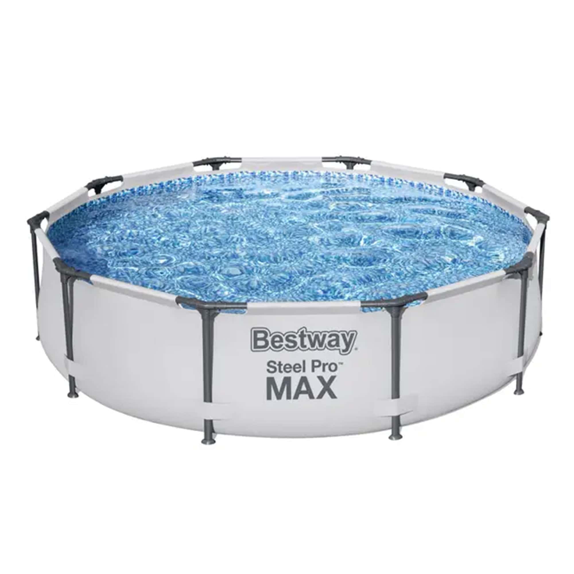 Bestway Steel Pro MAX 10'x30" Above Ground Outdoor Swimming Pool with Pump