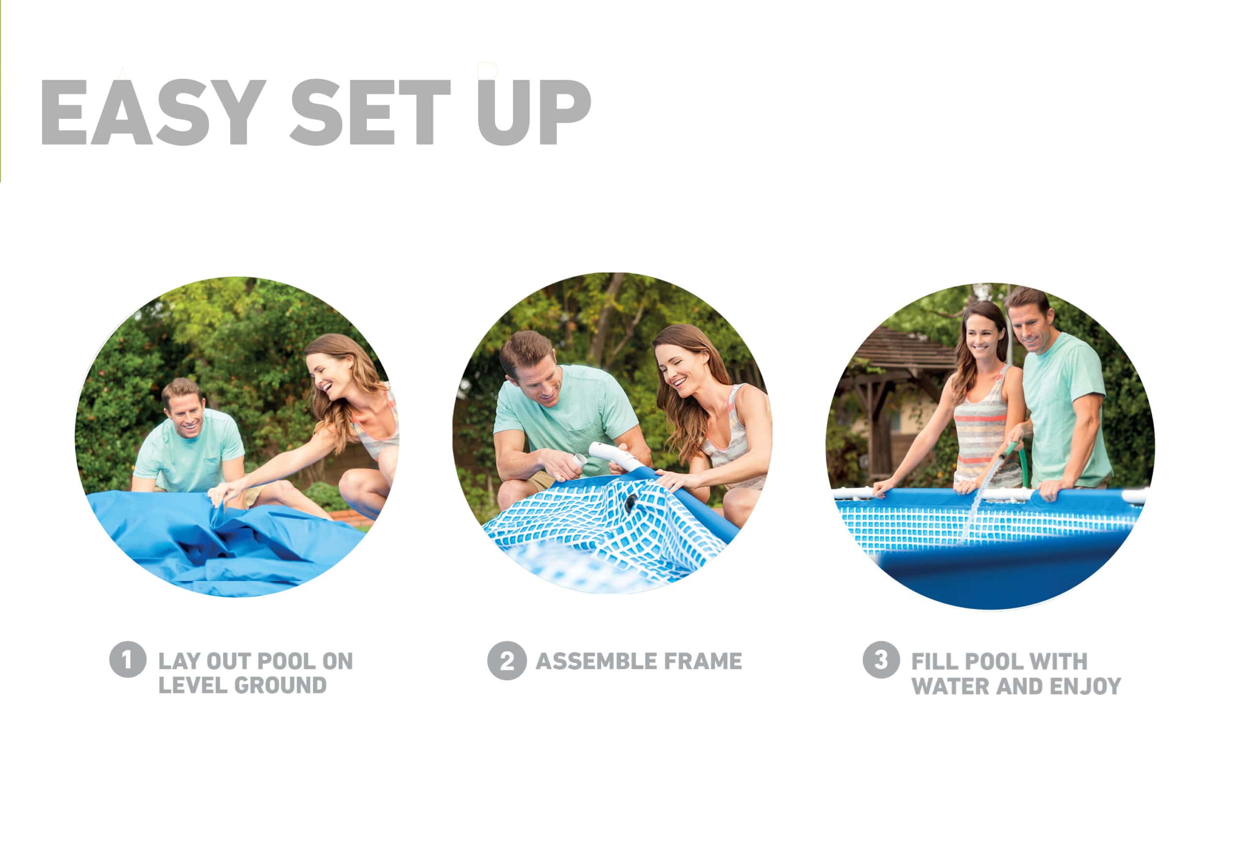 Intex 10 Ft x 30 In Above Ground Round Swimming Pool, (Pump Not Included)