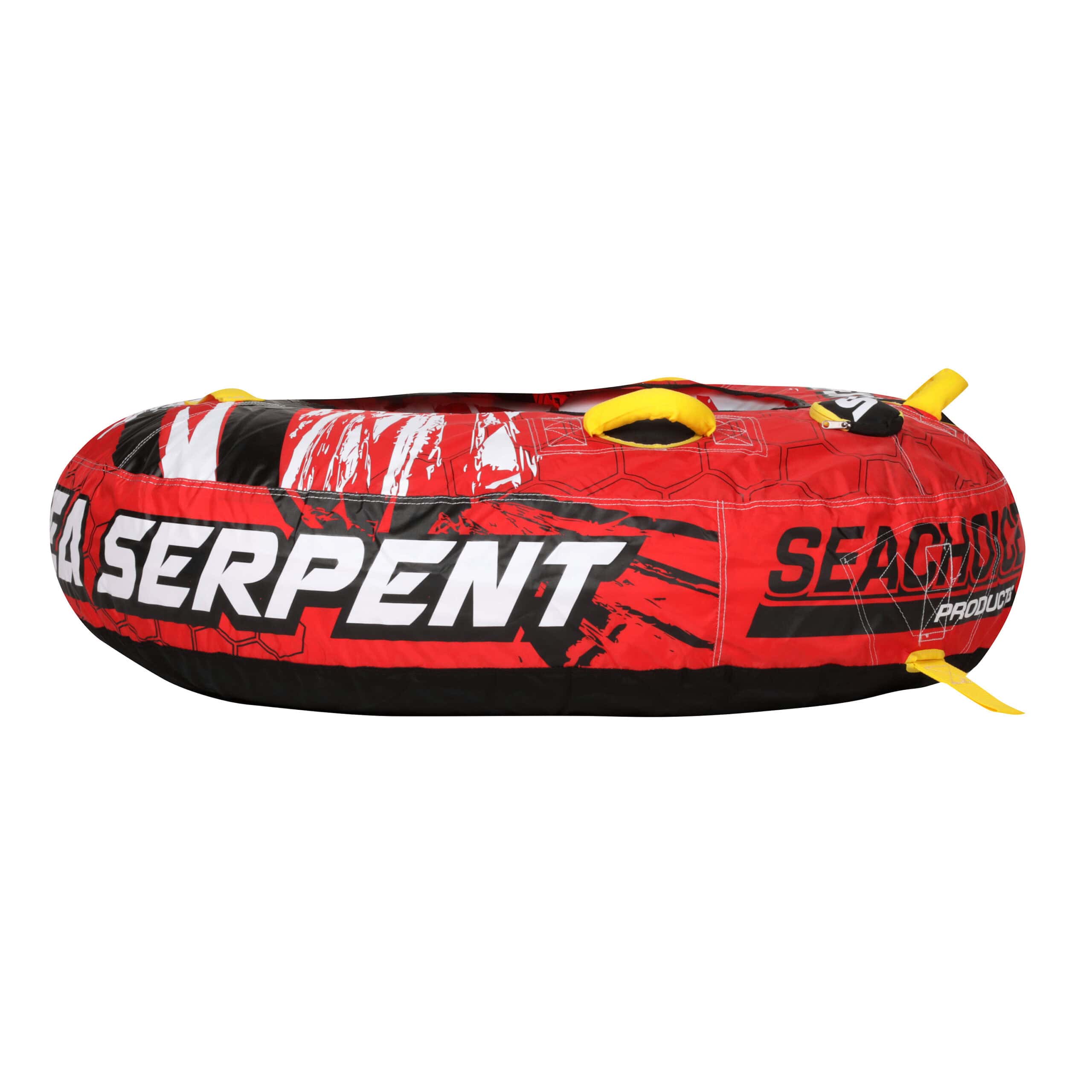 Seachoice Sea Serpent Towable Tube, Open Top Boat Tube w/ Reinforced Towing System, 1 Person, 50 In. X 48 In.