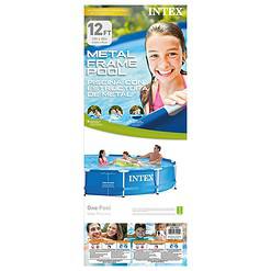 Intex 28210EH 12 ft x 30 in Easy-to-Set-up Round Above Ground Swimming Pool (Pump Not Included)