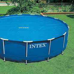 Intex 18 Foot Round Vinyl Solar Cover + 18 Foot UV Resistant Debris Cover