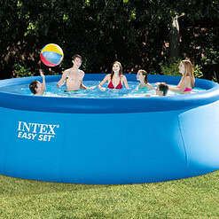 Intex 15ft x 48in Easy Swimming Pool Kit w/ 1000 GPH GFCI Filter Pump 26167EH