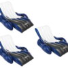 Intex Inflatable Floating Comfortable Recliner Lounges with Cup Holders (3 Pack)