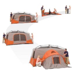 Ozark Trail 14' x 14' 11-Person Instant Cabin Tent with Private Room, 38.37 lbs