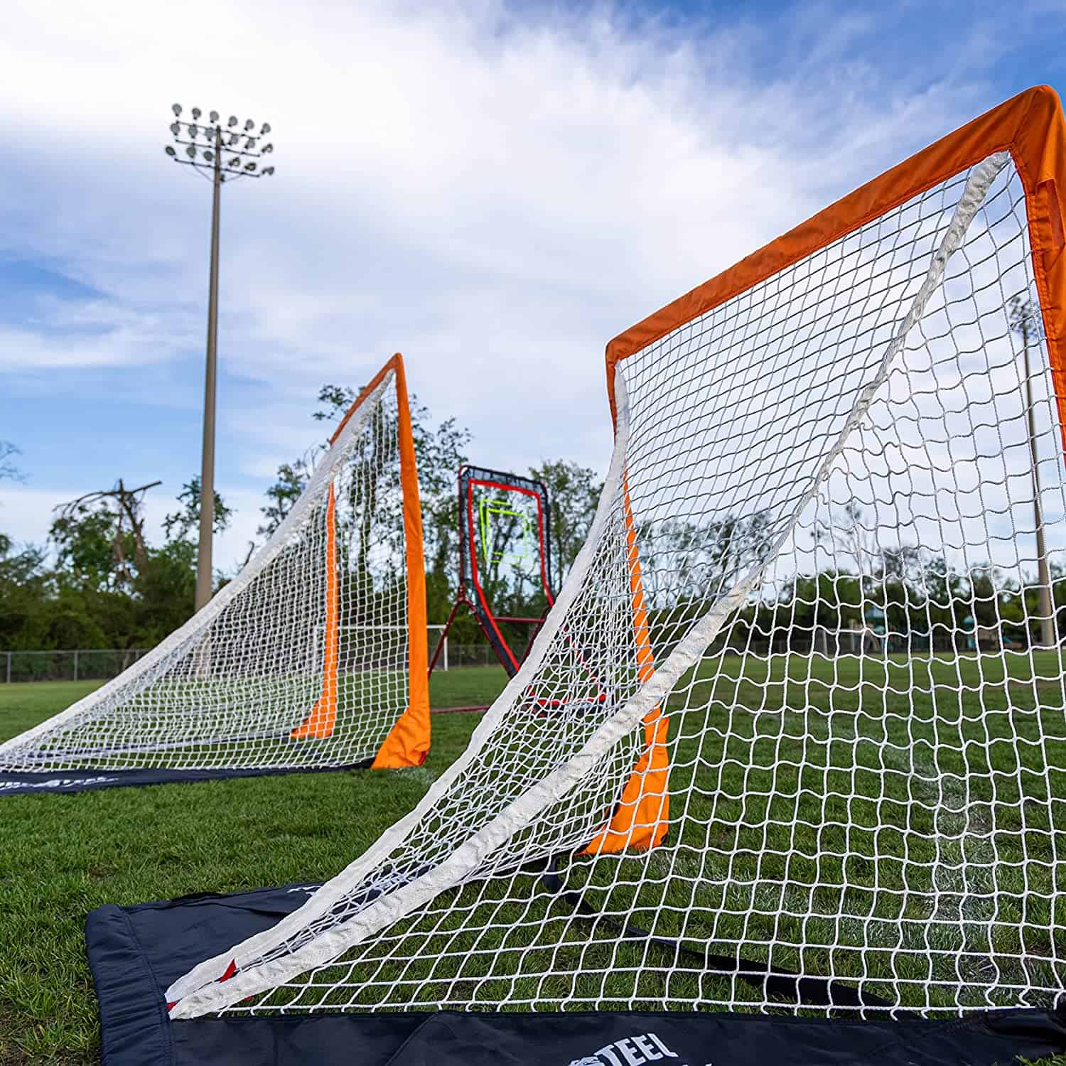 Rukket Sports SPDR Steel Portable Lacrosse Goal, Ultra Strong Pop up Lax Net (6ft x 6ft)
