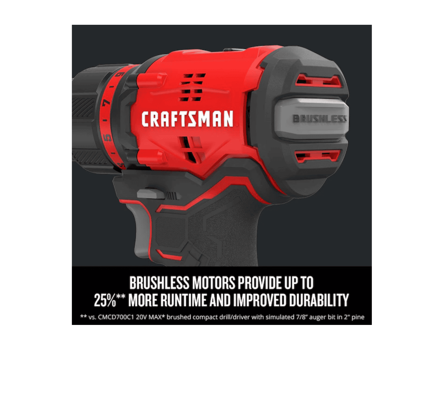 CRAFTSMAN CMCK210C2 V20 2-Tool 20-Volt Max Brushless Power Tool Combo Kit with Soft Case (2-Batteries Included and Charger Included)