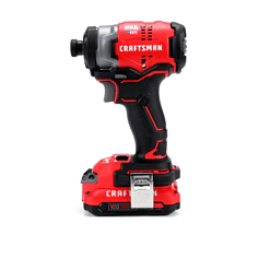 CRAFTSMAN CMCF820D2 V20 20-volt Max Variable Speed Brushless Cordless Impact Driver (2-Batteries Included)