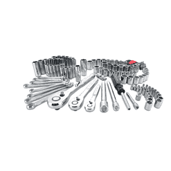 CRAFTSMAN CMMT12024 135-Piece Standard (SAE) and Metric Combination Polished Chrome Mechanics Tool Set (1/4-in; 3/8-in; 1/2-in;)