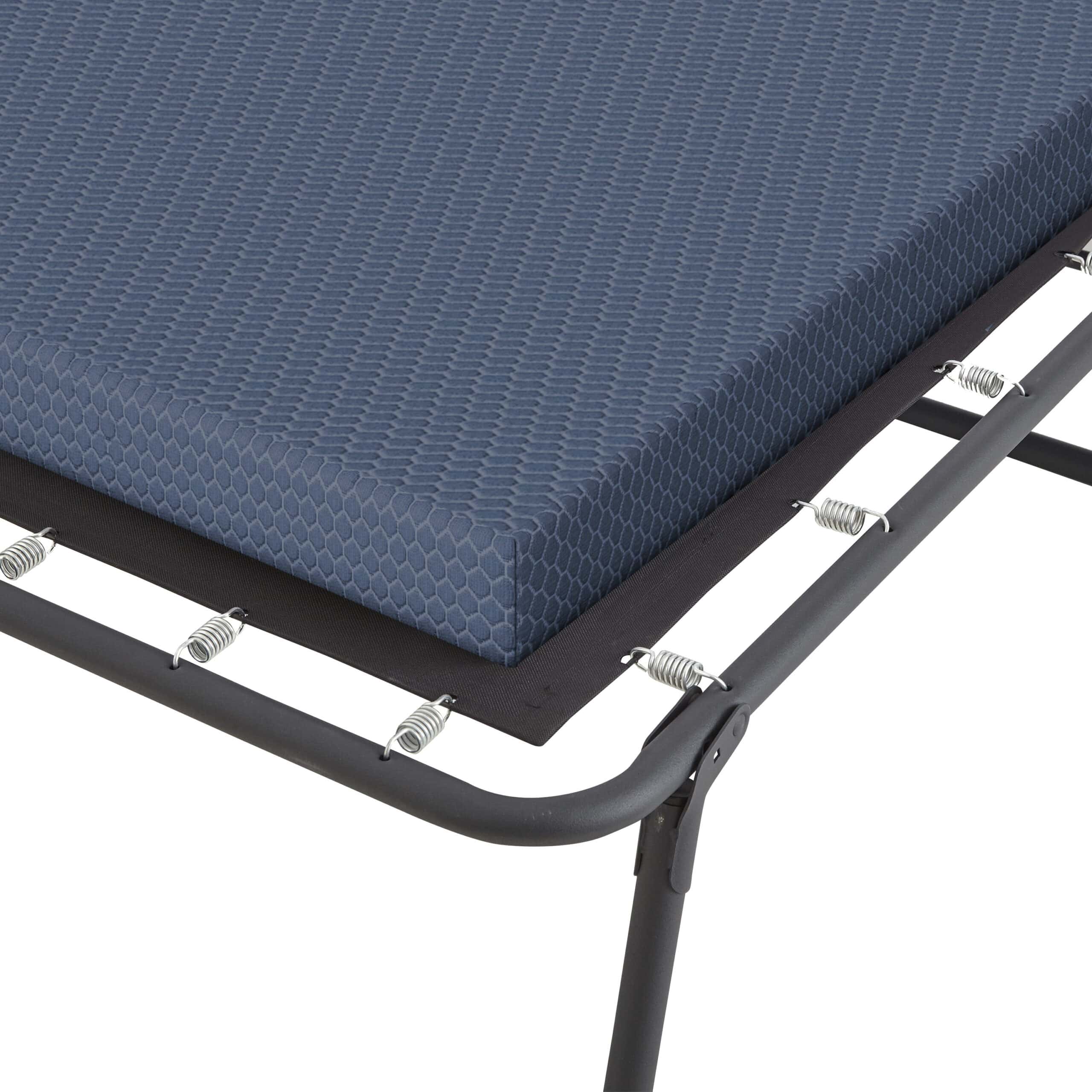 Henredon Folding Foldaway Guest Bed with Cooling Gel Lux Foam Mattress, Twin