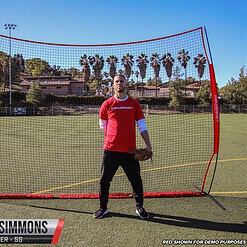 PowerNet 12x9 Ft Sports Barrier Net for Player and Property Protection (1021)