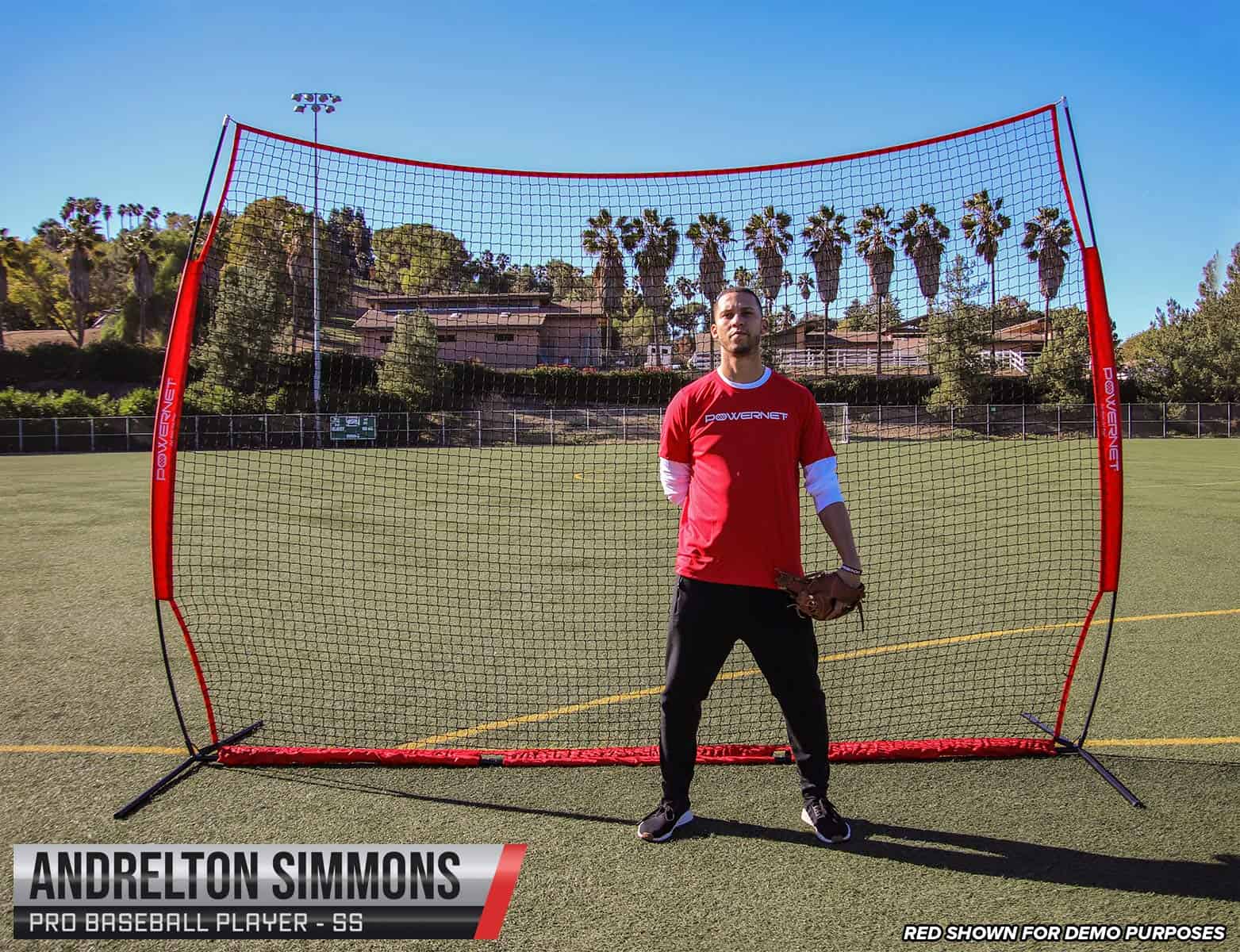 PowerNet 12x9 Ft Sports Barrier Net for Player and Property Protection (1021)