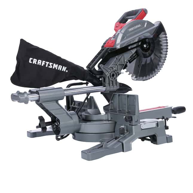 CRAFTSMAN Miter Saw CMXEMAX69434501 10-in 15 Amps Single Bevel Sliding Corded
