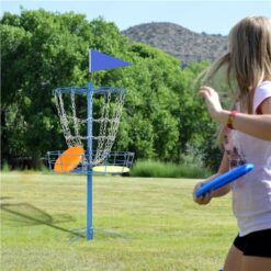 SmileMart 12-Chain Disc Golf Goal for Target Practice, Blue