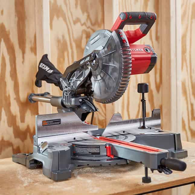 CRAFTSMAN Miter Saw CMXEMAX69434501 10-in 15 Amps Single Bevel Sliding Corded
