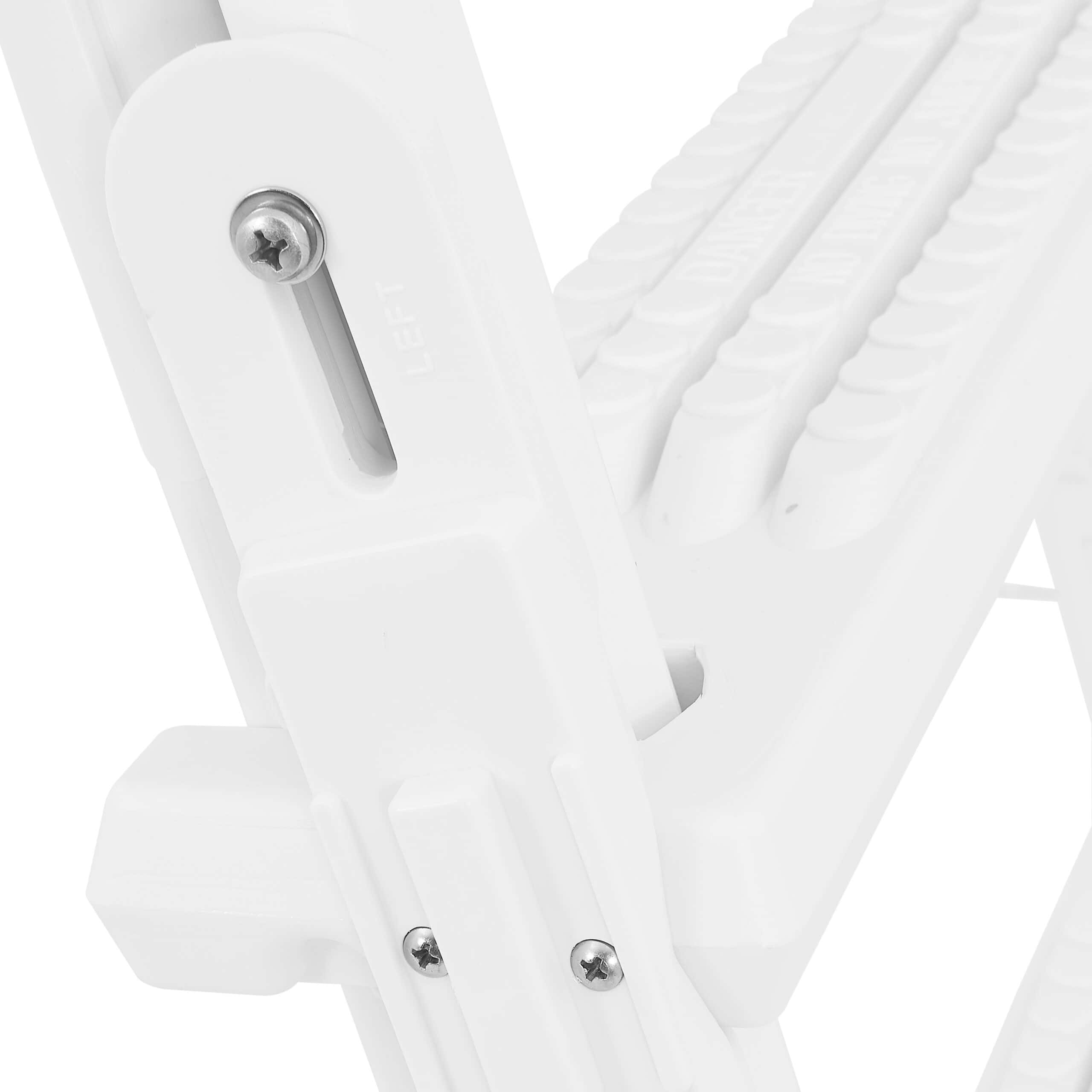 XtremepowerUS Deluxe Above Ground In-Pool Swimming Pool Ladder Incline Pool Step Adjustable Ladder (48" - 52"), White