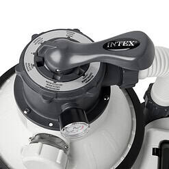 Intex 26645EG 12 inch Krystal Clear Sand Filter Pump, 2100 Gph Flow Rate with GFCI, 110-120 V