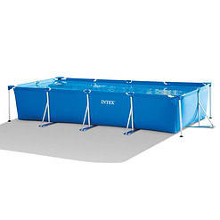 Intex 14.75' x 33" Rectangular Frame Above Ground Outdoor Swimming Pool