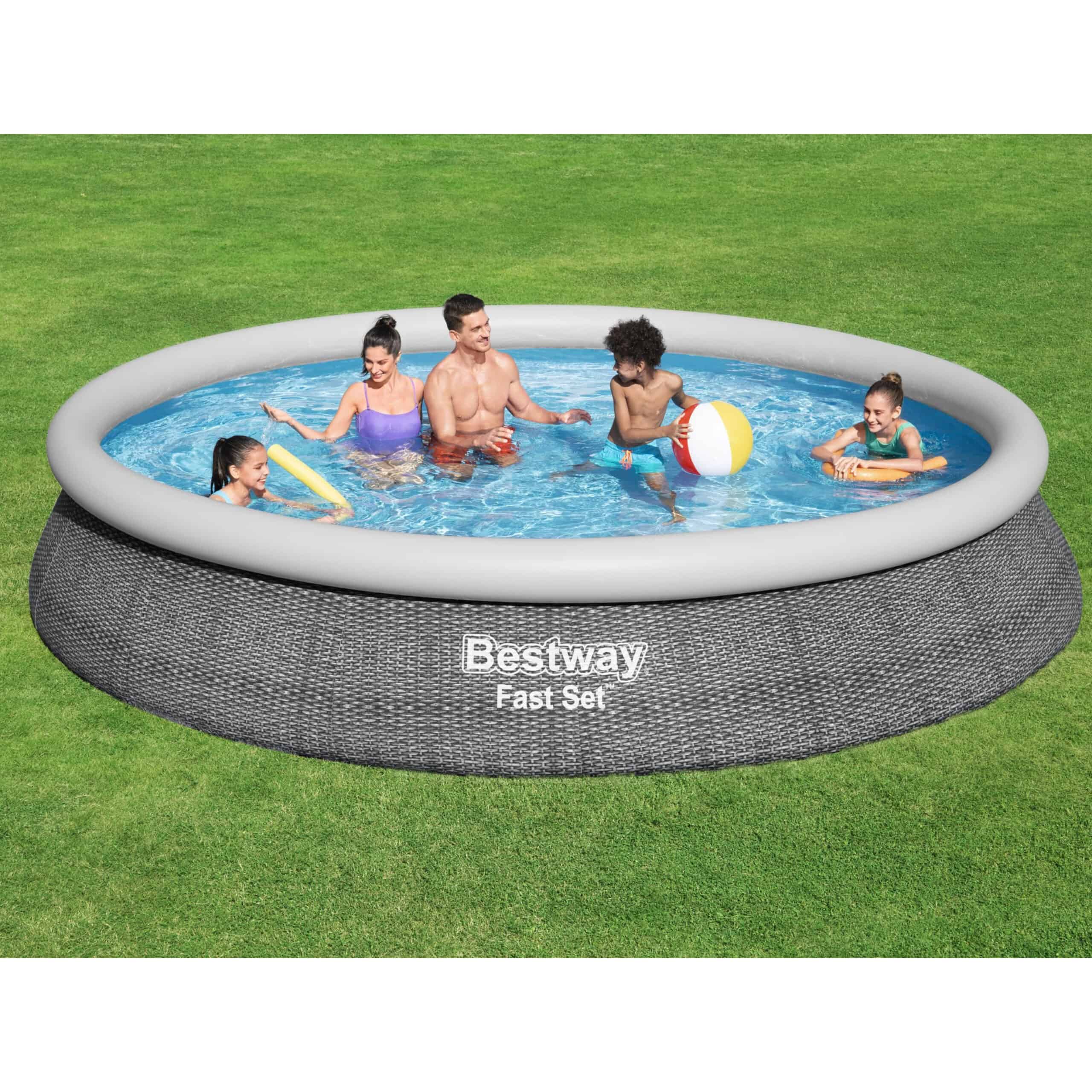 Bestway 15' Round Inflatable Above Ground Pool