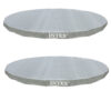 Intex UV Resistant Deluxe Debris Cover 18' Ultra Frame Swimming Pools (2 Pack)