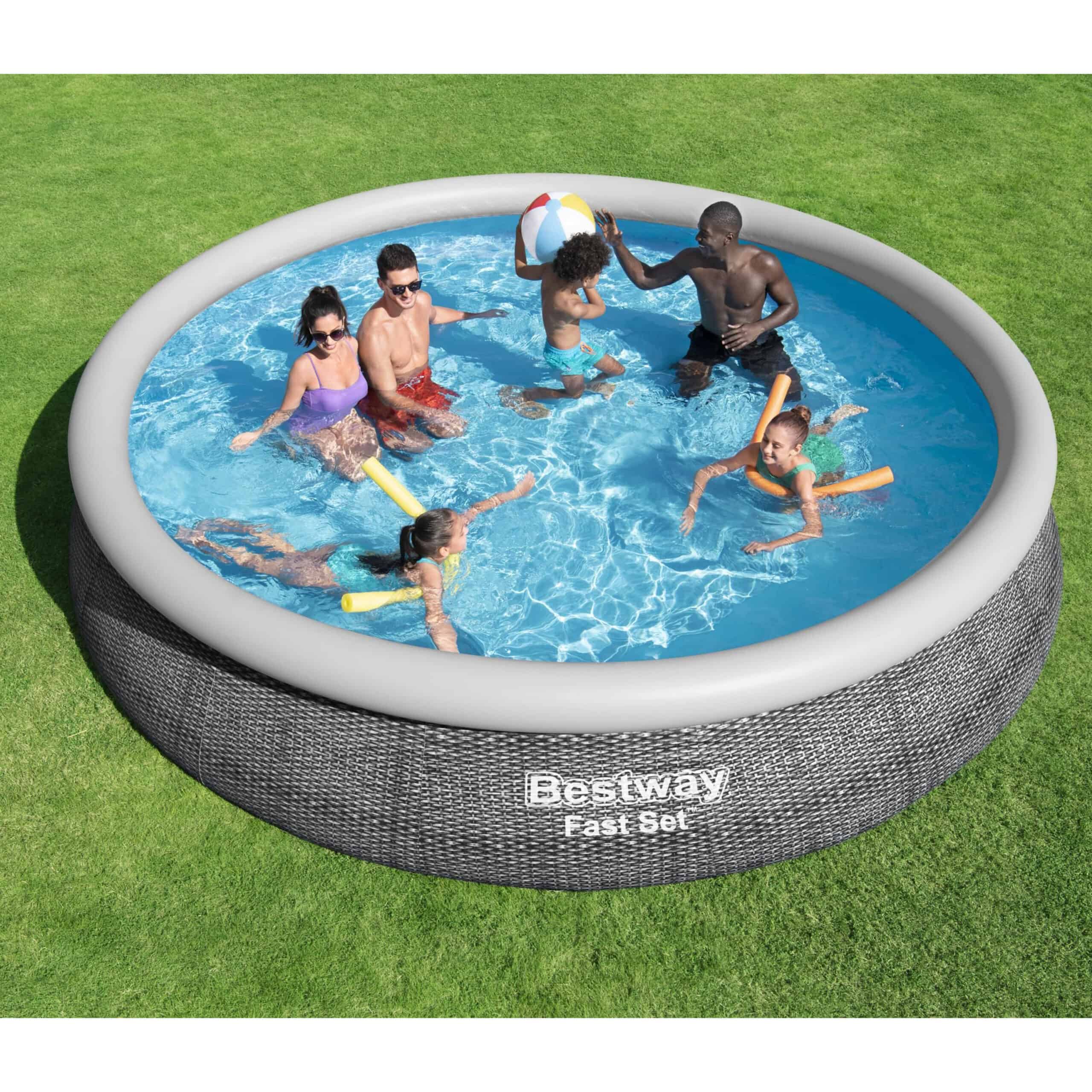 Bestway 15' Round Inflatable Above Ground Pool