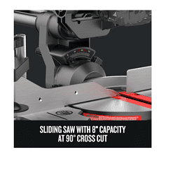 CRAFTSMAN Miter Saw CMCS714M1 V20 7-1/4-in 20-Volt Max Single Bevel Sliding Compound Cordless