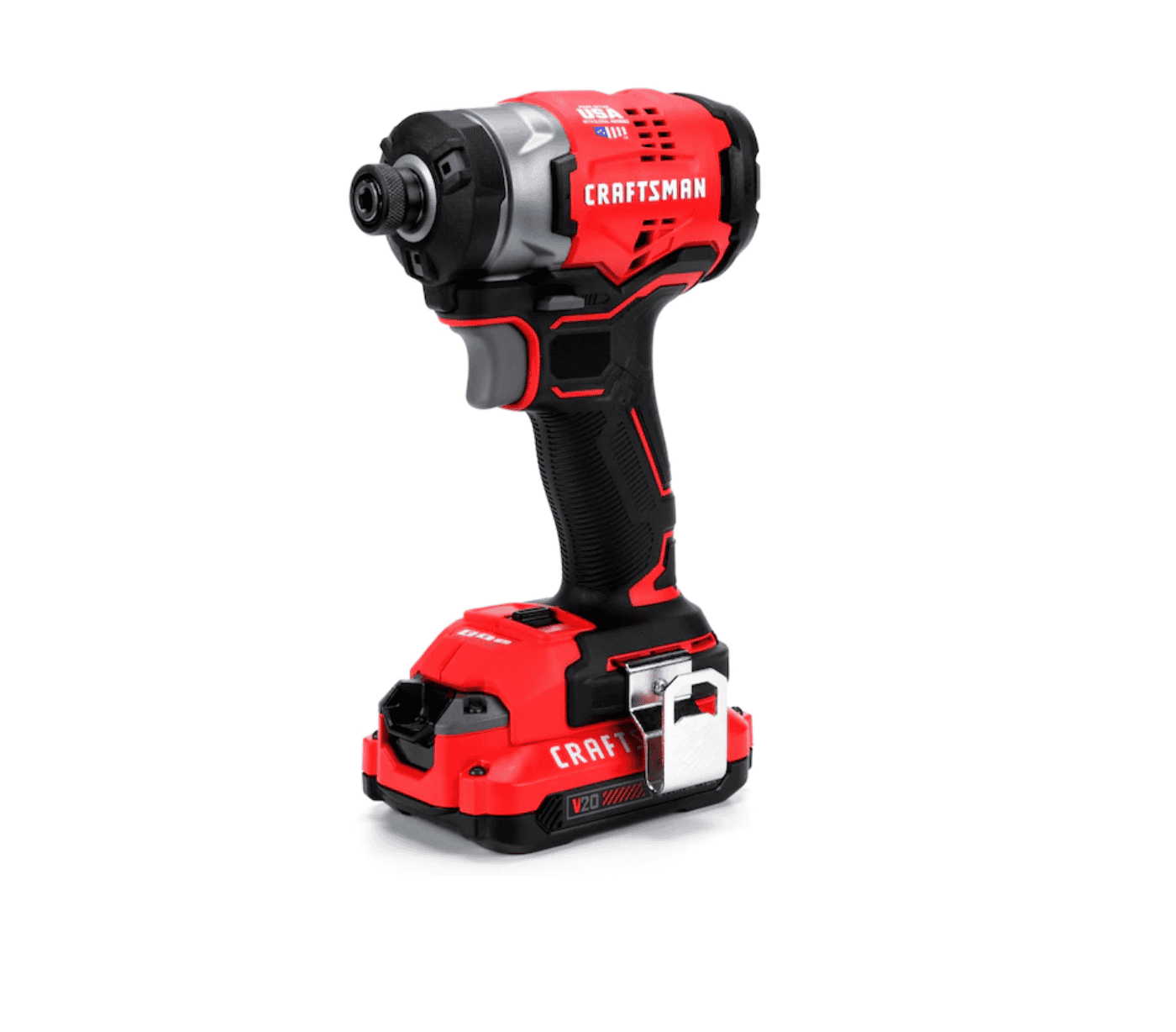 CRAFTSMAN CMCF820D2 V20 20-volt Max Variable Speed Brushless Cordless Impact Driver (2-Batteries Included)
