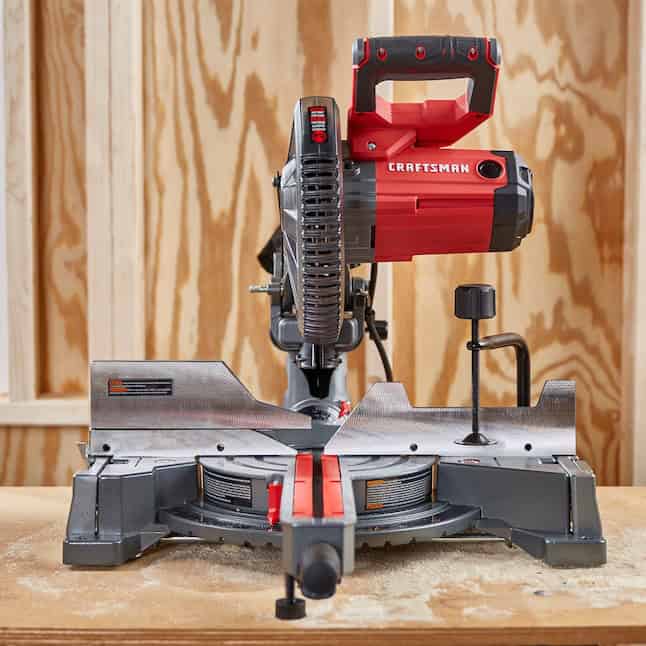 CRAFTSMAN Miter Saw CMXEMAX69434501 10-in 15 Amps Single Bevel Sliding Corded
