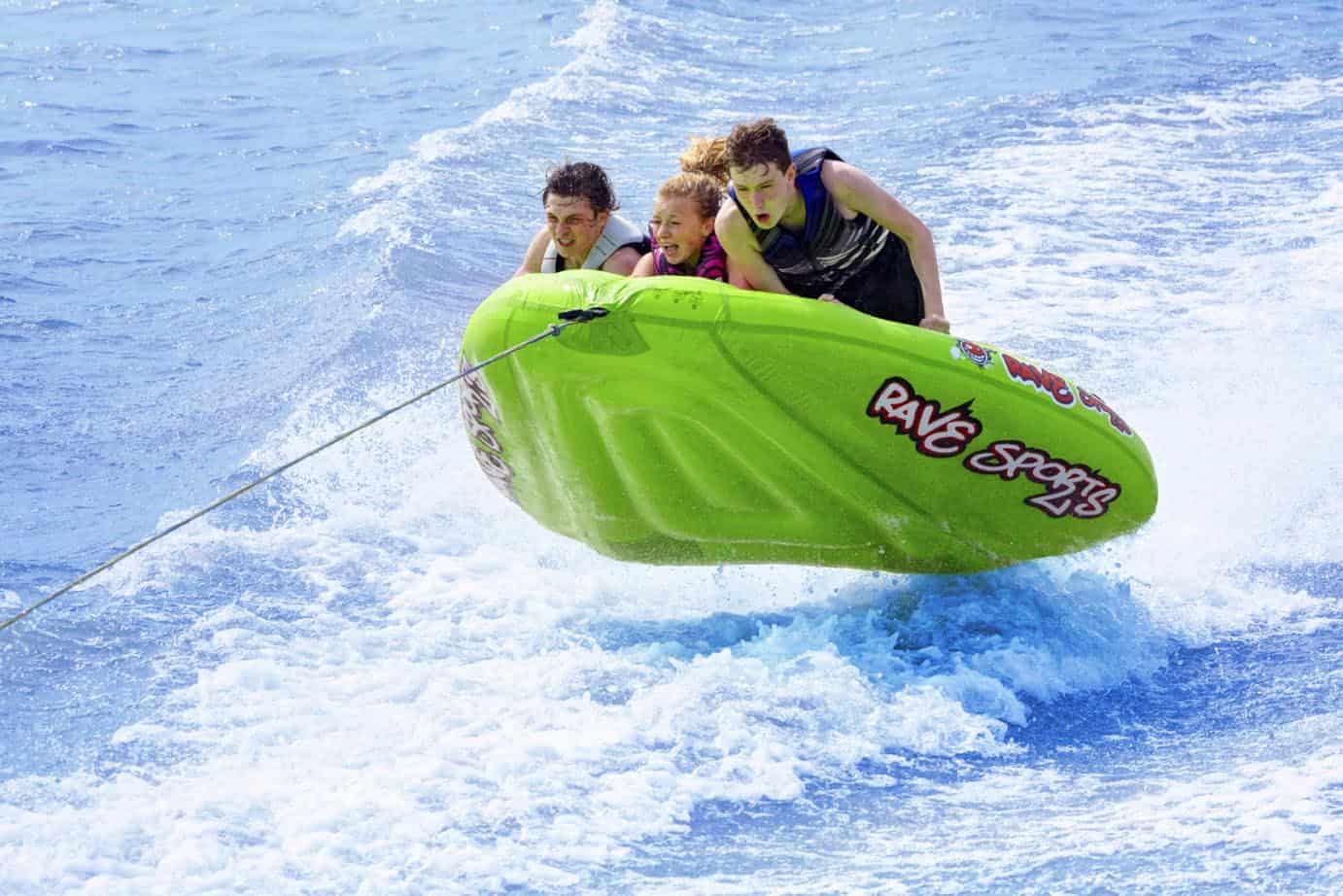 RAVE Sports Mambo Swept Wing Deck 3-Rider Tube Towable