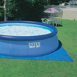 Intex 15ft x 42in Easy Set Inflatable Round Family Swimming Pool & Pump, Vacuum
